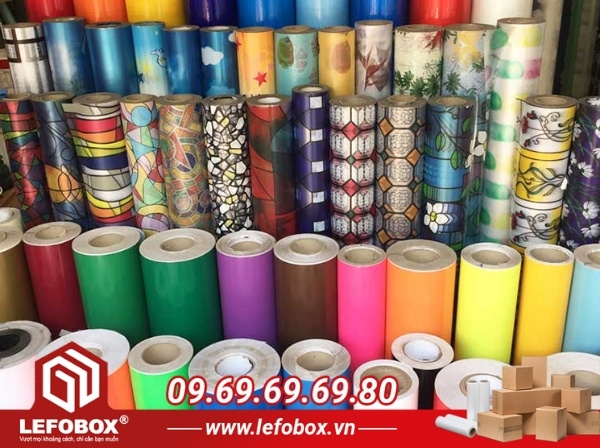 Giấy decal trang trí thùng bốc thăm trúng thưởng