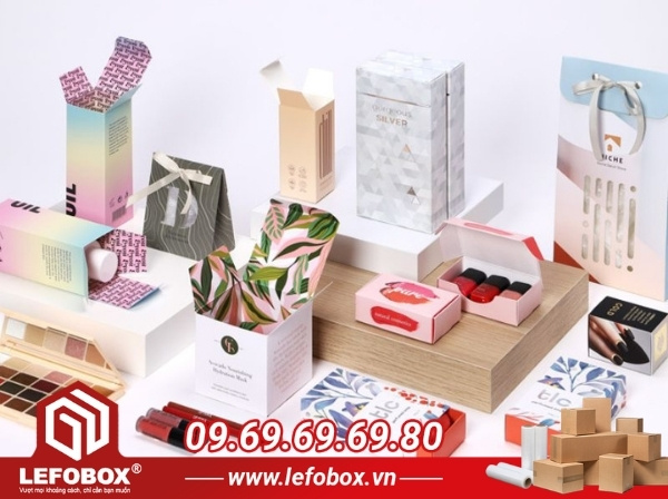 In hộp giấy đựng mỹ phẩm