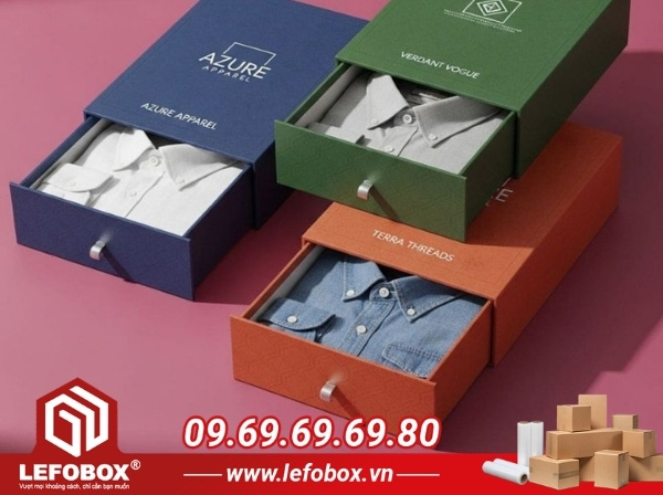 In hộp giấy đựng quần áo cao cấp