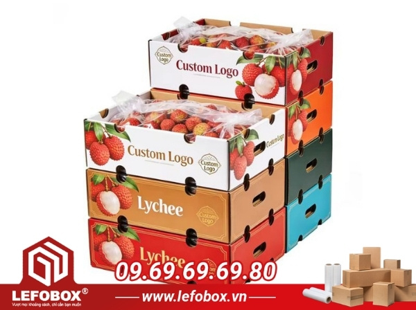 In hộp giấy đựng trái cây