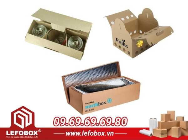 Các loại thùng carton phổ biến trong đóng gói và vận chuyển dựa theo tính chất hàng hóa