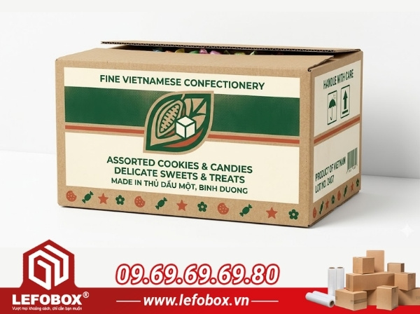 Cách chọn thùng carton cho từng loại bánh kẹo