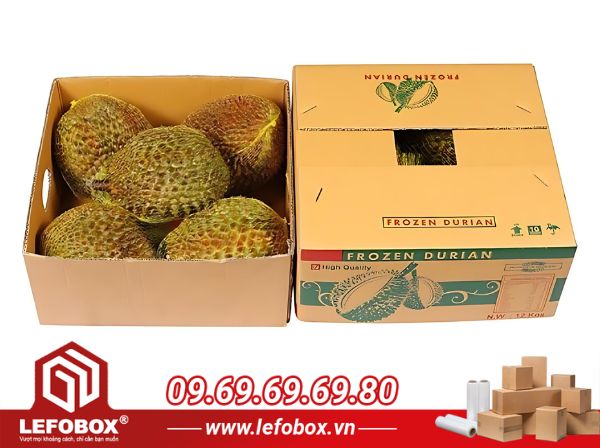  Cách đóng gói và vận chuyển thùng carton đựng sầu riêng đúng cách