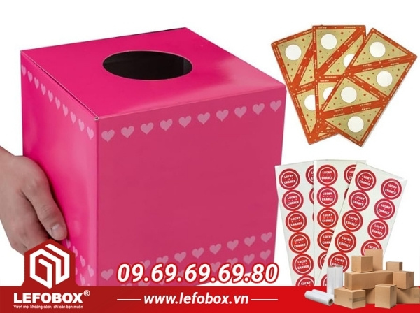 Hướng dẫn cách tự làm thùng bốc thăm bằng giấy đơn giản mà vẫn đẹp