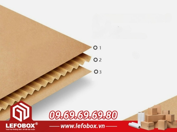 Cấu tạo giấy bìa carton 3 lớp