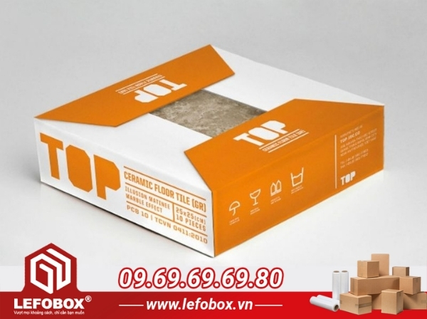 Chất liệu giấy carton đựng vật liệu xây dựng