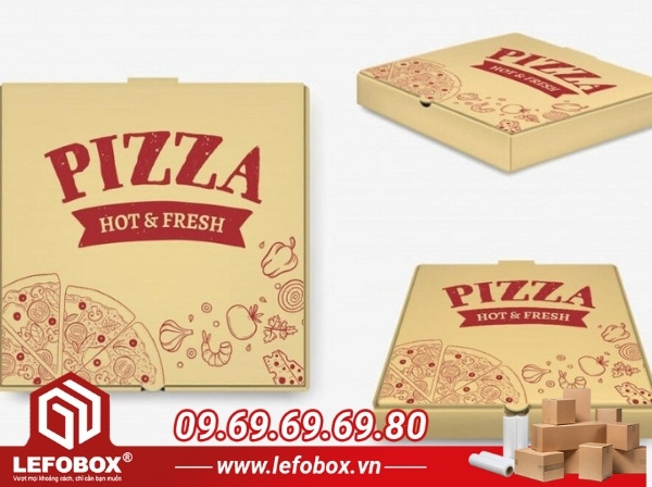 Chọn hộp in flexo đơn giản cho các cửa hàng pizza nhỏ