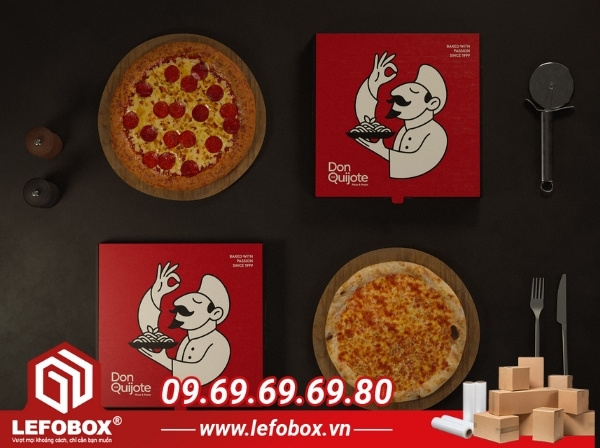 Chọn hộp pizza in offset cho chuỗi cửa hàng lớn