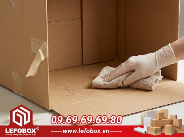 Chọn và làm sạch thùng carton