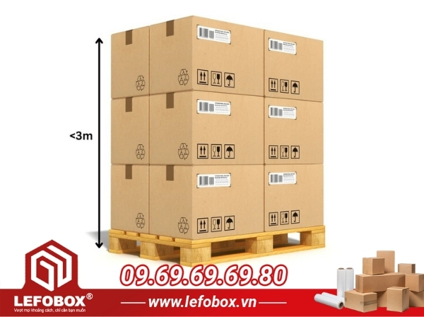 Chú ý đến giới hạn chiều cao thùng hàng