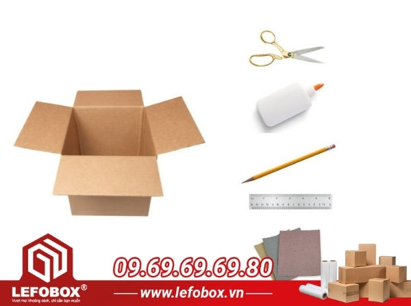 Bộ dụng cụ cần thiết để làm carton thành mô hình kiến trúc