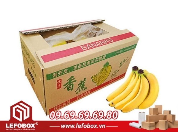 Công nghệ in thùng carton đựng chuối