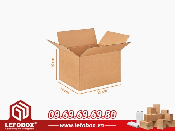 Thông số kỹ thuật hộp carton 15x12x10 cm