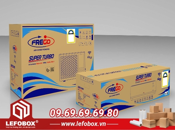 Mua thùng carton đóng gói máy lạnh 3 lớp - 5 lớp tại LefoBox