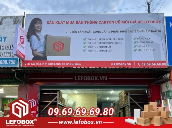 Địa chỉ mua thùng carton số lượng ít tại LefoBox