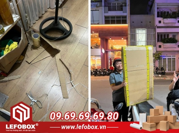 Dịch vụ đóng gói hàng hóa tại cửa hàng LefoBox