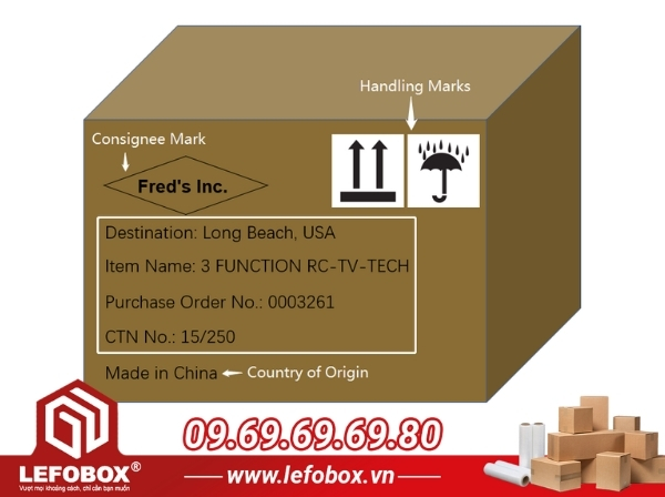 Định nghĩa về Shipping mark