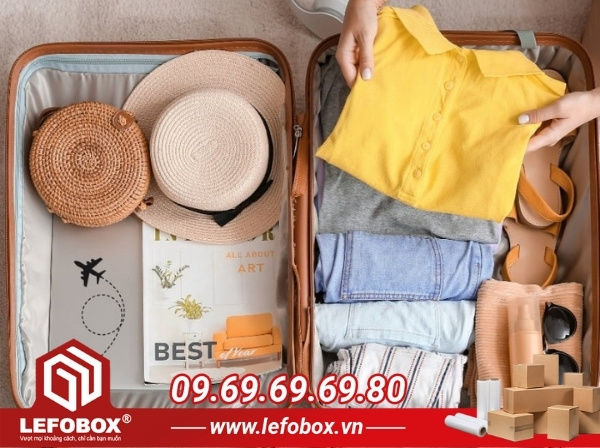 Đóng gói quần áo đi du lịch
