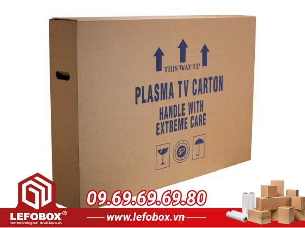 Đóng gói tivi vào thùng carton