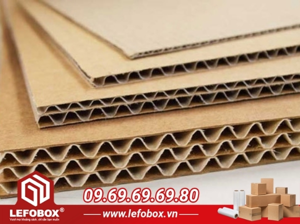 Phân loại bìa carton cứng theo sóng giấy