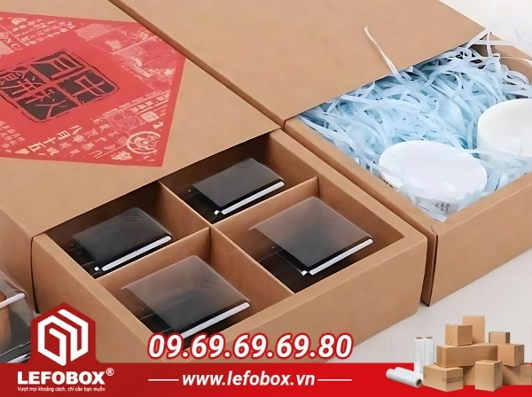 Hộp carton dẹt nắp trượt