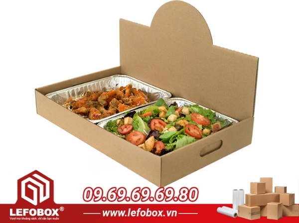 Hộp đóng hàng shopee đựng thực phẩm