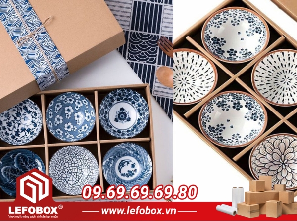 hộp đựng chén có vách ngăn