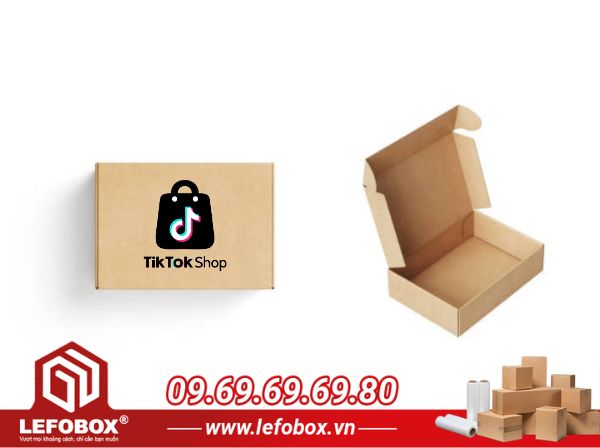 Hộp carton tiktok shop nắp gài