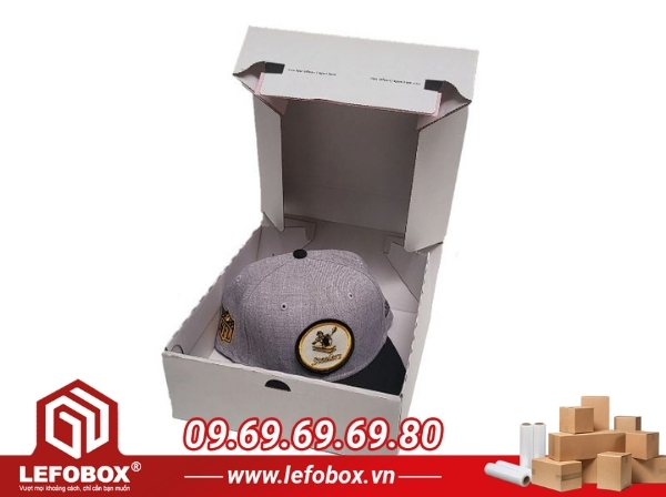 Hộp carton đựng mũ vải