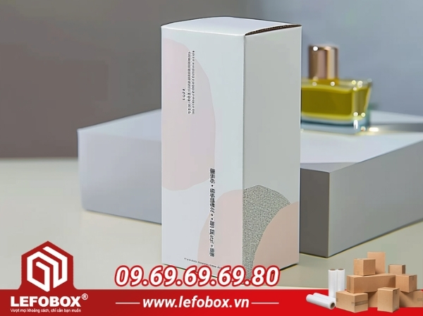 Hộp carton đựng nước hoa kiểu đơn giản