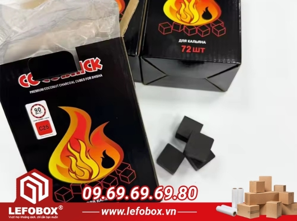 Hộp carton đựng than viên nhỏ