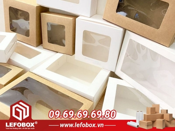 Hộp chữ nhật mặt kính trong