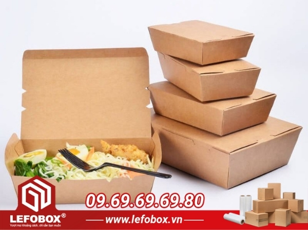 Hộp carton nắp gài đựng thực phẩm