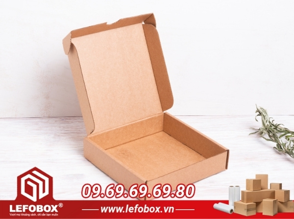 LEFOBOX - đơn vị cung cấp hộp carton nắp gài sỉ lẻ giá tốt