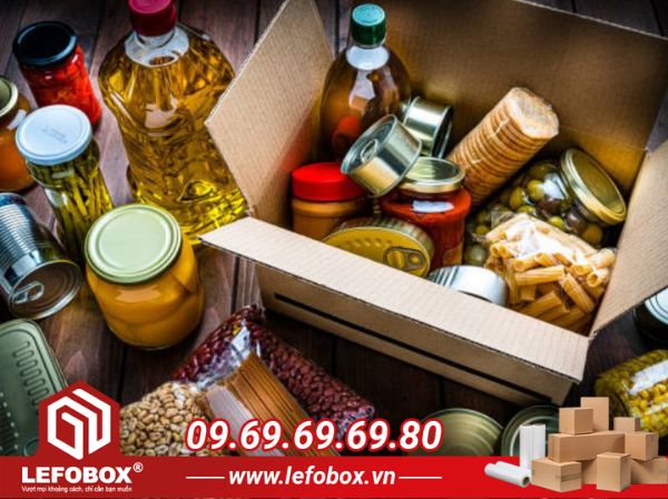 Hộp carton tiktok shop đựng thực phẩm