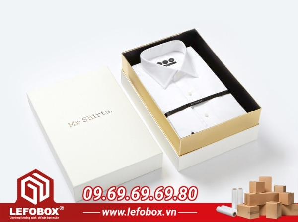 Hộp carton trắng đựng thời trang