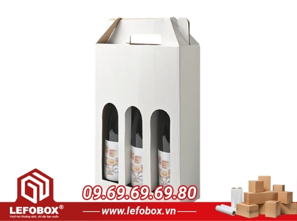 Hộp carton trắng đựng thực phẩm cao cấp