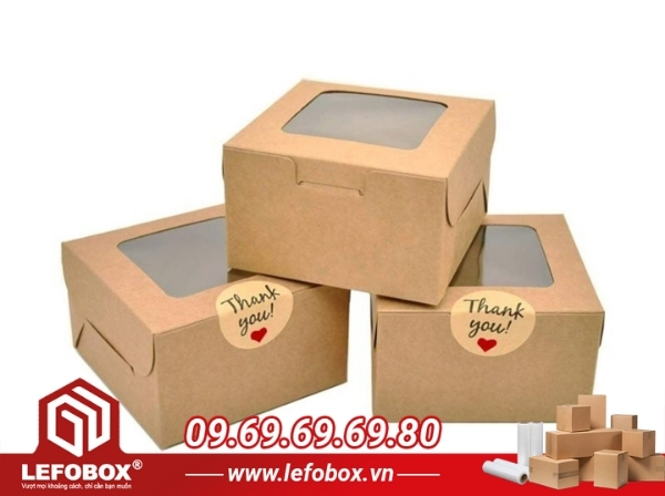 Hộp giấy có cửa sổ mica