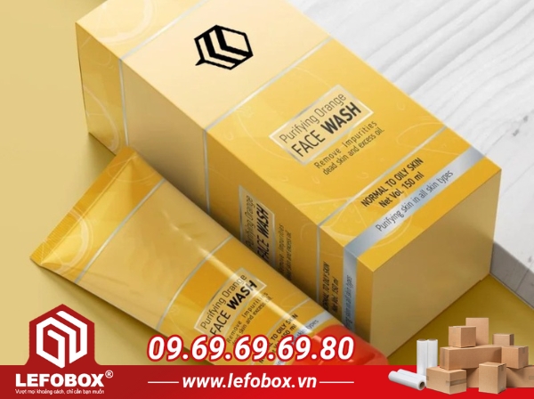 Mẫu hộp giấy đựng sữa rửa mặt