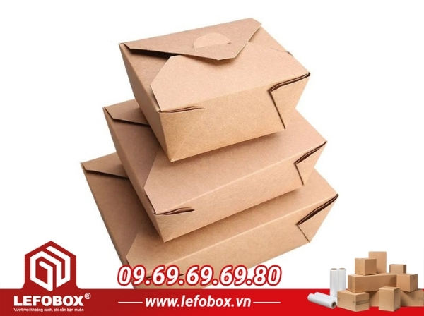 Hộp giấy kraft nắp gài