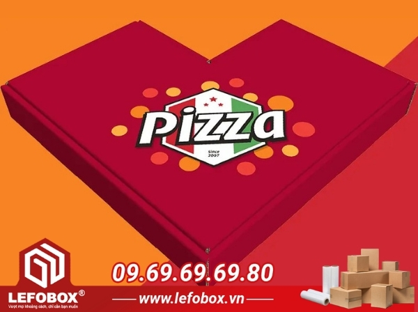 Hộp pizza hình trái tim