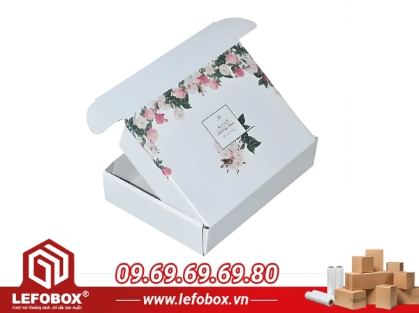 In hộp carton đựng mỹ phẩm đơn giản