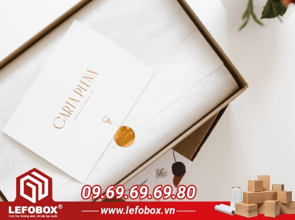 Kết hợp giấy pelure với hộp carton