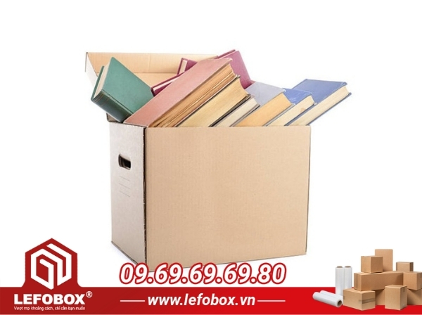 Không nên dùng sai kích thước thùng khi đóng gói sách vở