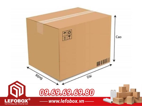 Kích thước phủ bì hộp carton