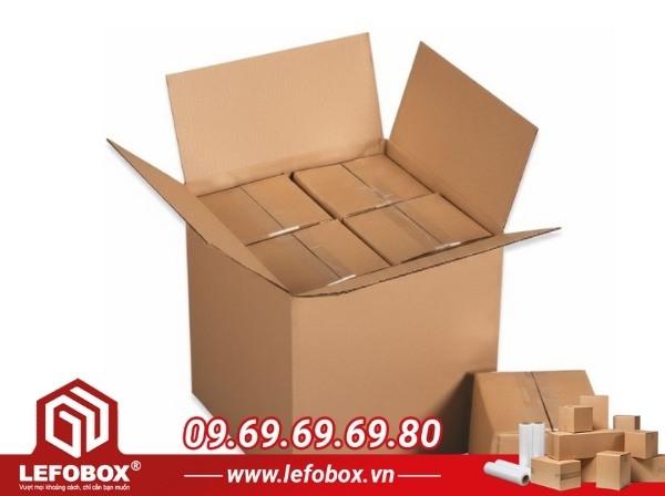 Kích thước thùng 20kg đựng hàng đóng nhiều túi, hộp nhỏ