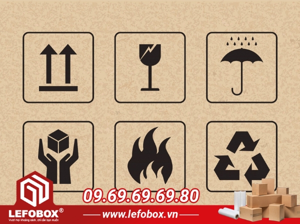 Ký hiệu cảnh báo trên thùng carton