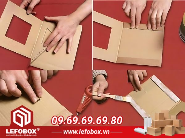 Làm khung ảnh lưu giữ kỷ niệm bằng bìa carton