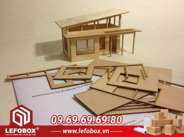 Lắp ráp mô hình bằng giấy carton