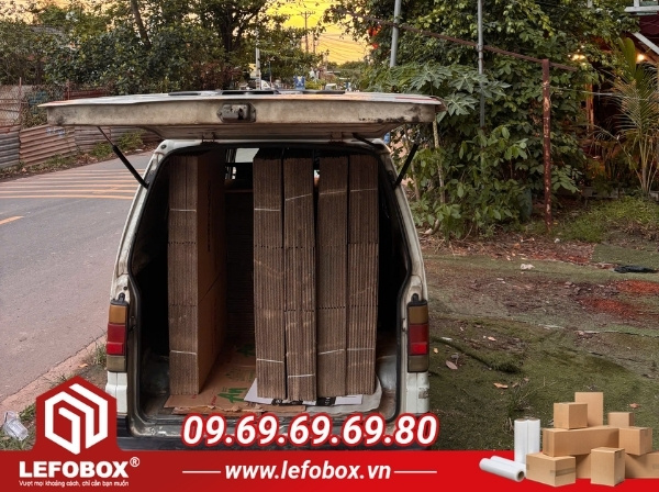 LefoBox cam kết giao thùng carton đến tận nơi tại Dĩ An